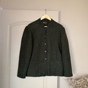 MVB Zero| Vintage Bavarian Style Men's Boiled Pure Wool Jacket |Size Large